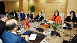 Una delegación de parlamentarios peruanos, encabezada por el presidente del Congreso, Eduardo Salhuana, realiza desde este lunes 30, una visita oficial en Marruecos. Foto: Moroccan Diplomacy/X. Video: Canal N