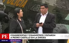 Congresistas y exministros visitaron a Pedro Castillo en la Diroes - Noticias de sicarios