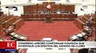 Congreso aprobó conformar comisión que investigue los efectos del dióxido de cloro