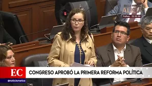 Pleno aprobó primer proyecto de reforma política.