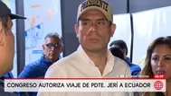 Congreso aprueba viaje de José Jerí a Ecuador por cita binacional