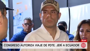 Congreso aprueba viaje de José Jerí a Ecuador por cita binacional/ América Noticias