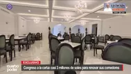 Congreso a la carta: Casi S/3 millones para renovar sus comedores