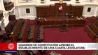 Congreso: Comisión de Constitución aprobó el establecimiento de una cuarta legislatura