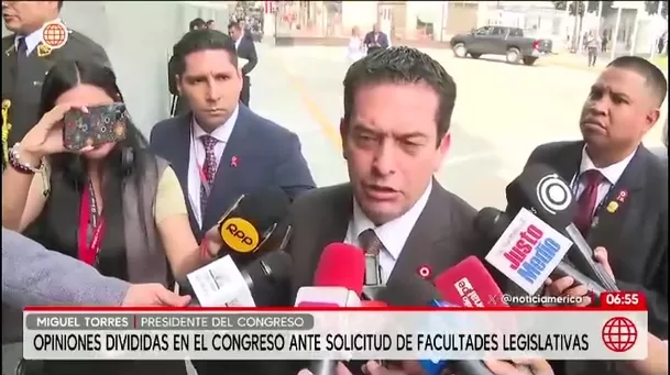 Presidente del Senado pide unidad al Congreso ante pedido de facultades del Ejecutivo/ América Noticias