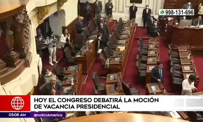 Congreso debatirá hoy la moción de vacancia presidencial contra Pedro ...