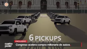 El Congreso proyecta gastar S/ 5.9 millones en 18 vehículos nuevos para 2026. La renovación es para la Mesa Directiva con miras a la bicameralidad. Video: Cuarto Poder