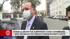 Pleno del Congreso aprobó acusación constitucional contra Edgar Alarcón