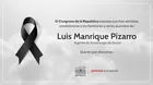 Congreso expresa condolencias a familiares de sereno de Surco