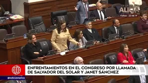 Enfrentamientos en el Pleno del Congreso.