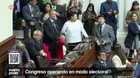 El Congreso operando en modo electoral