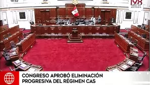 Congreso aprobó la eliminación progresiva del régimen CAS. Video: América