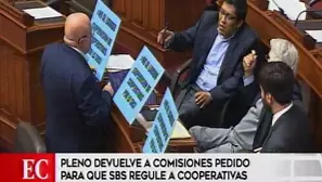 Debate en el Congreso.