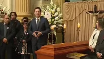 Daniel Salaverry presidió el homenaje y exequias a Mario Canzio. Foto y video: Canal N