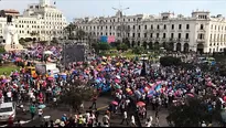 La marcha se realizó a nivel nacional. Foto Conapfam