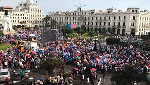 La marcha se realizó a nivel nacional. Foto Conapfam