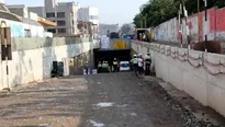 Obras en túnel Benavides. Foto: Andina