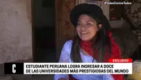 Estudiante peruana logra ser admitida en Stanford. Foto: América TV