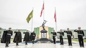 Patio de honor de la Escuela Militar de Chorrillos. Foto: EMCH