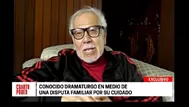 Conocido dramaturgo en medio de una disputa familiar por su cuidado