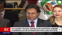 Alejandro Toledo y Eliane Karp. América Noticias