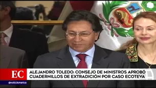 Alejandro Toledo y Eliane Karp. América Noticias