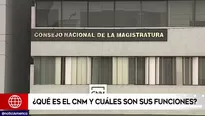 Consejo Nacional de la Magistratura.