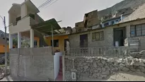 Viviendas de más de dos pisos lucen sobre pircas. Foto: Street View