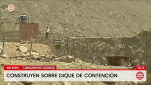 Construyen casas en dique de quebrada California en Lurigancho Chosica. Foto y video: América Noticias