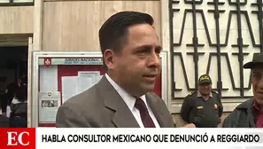 Mexicano denuncia a Reggiardo por incumplimiento de pago de contrato. Foto: captura de TV