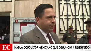 Mexicano denuncia a Reggiardo por incumplimiento de pago de contrato. Foto: captura de TV