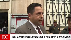 Mexicano denuncia a Reggiardo por incumplimiento de pago de contrato. Foto: captura de TV