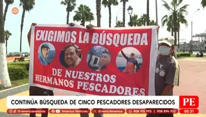 Continúa búsqueda de cinco pescadores desaparecidos en Pucusana. Foto y video: América Noticias