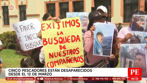Continúa búsqueda de cinco pescadores desaparecidos en Pucusana. Foto: América Noticias Continúa búsqueda de cinco pescadores desaparecidos en Pucusana. Foto: América Noticias