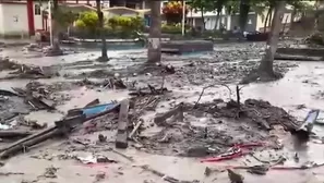 Las lluvias torrenciales registradas durante la madrugada volvieron a inundar viviendas y calles de San Francisco, en el Vraem, mientras continúan los trabajos para liberar el cauce del río Sankirhuato. / Video: Canal N