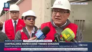 Contraloría detecta contradicciones en trenes donados a Lima