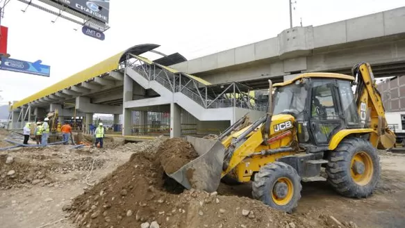 Inspección en zona afectada por aniego. Foto: Presidencia