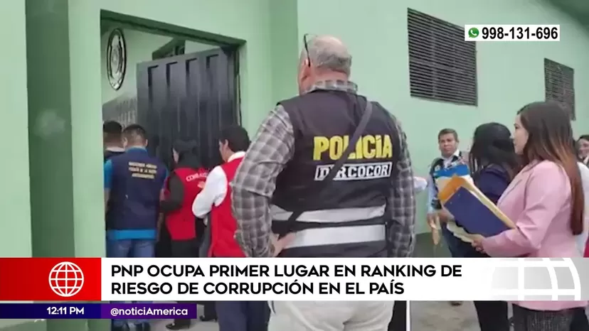 Contraloría: Policía lidera ránking de riesgo de corrupción en el país