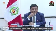 Contrataciones exprés post reuniones con el jefe del INPE