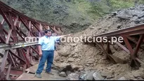 La Convención: 7 mil habitantes quedaron aislados tras colapso de puente Mesacancha. Foto: Dante Aguilar/América Noticias