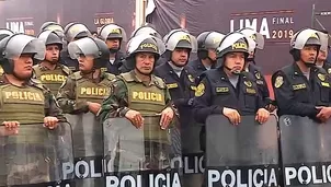 Cerca de 6 mil efectivos resguardarán los alrededores del Estadio Monumental. Foto y video: América Noticias