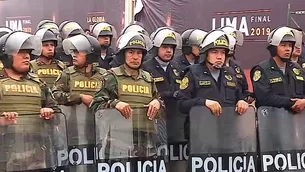 Cerca de 6 mil efectivos resguardarán los alrededores del Estadio Monumental. Foto y video: América Noticias