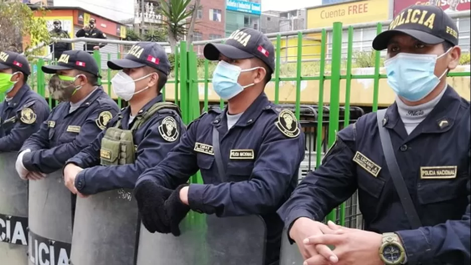 Polic&iacute;a Nacional. Foto referencial: Andina