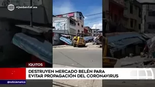 Con maquinarias, los 2 500 puestos fueron destruidos