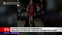 Concurso Miss Gay Cuarentena 2020.