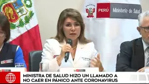 Elizabeth Hinostroza, ministra de Salud. Video: América Noticias