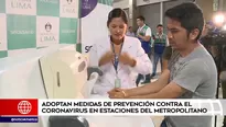 Lavado de manos en el Metropolitano. América Noticias