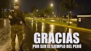 Emotivo video fue compartido en redes sociales. Foto y video: Ejército del Perú
