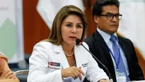 Elizabeth Hinostroza, ministra de Salud.