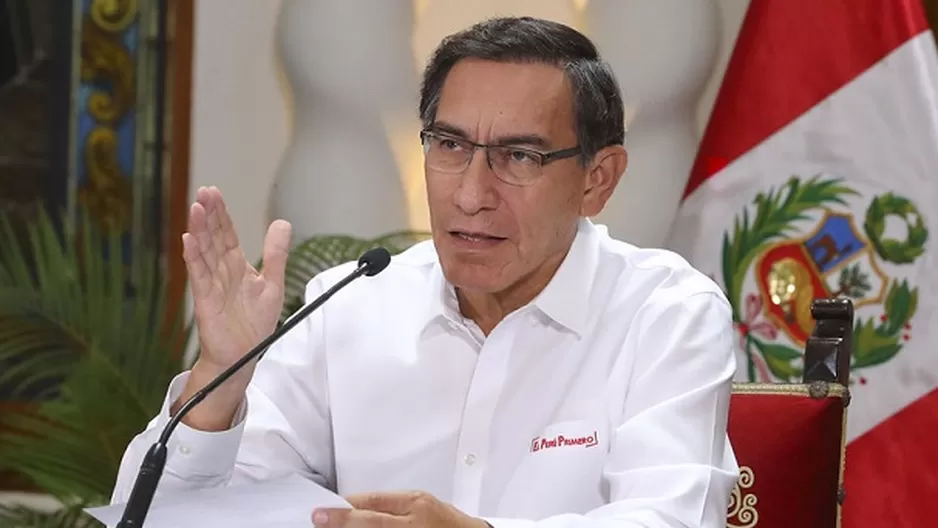 Presidente Vizcarra. Foto y video: América Noticias 